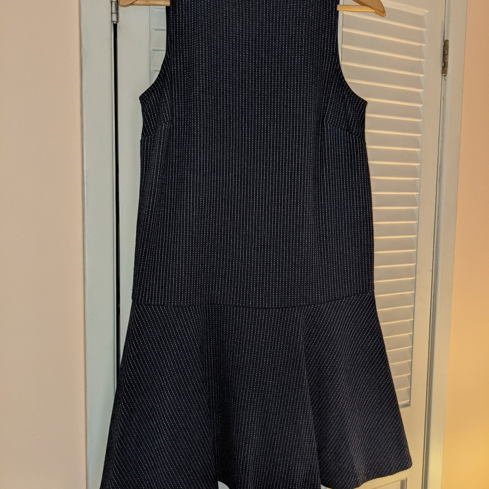 LOFT black cotton blend sleeveless dress